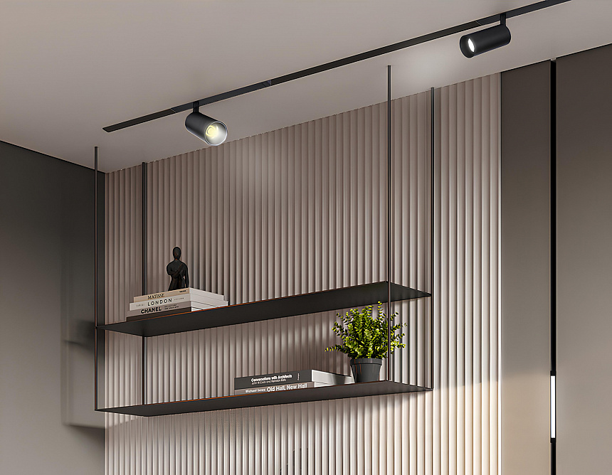 GL1212 BK черный IP20 12W 3000K-6400K 220V 36° D45*100 (Без ПДУ)